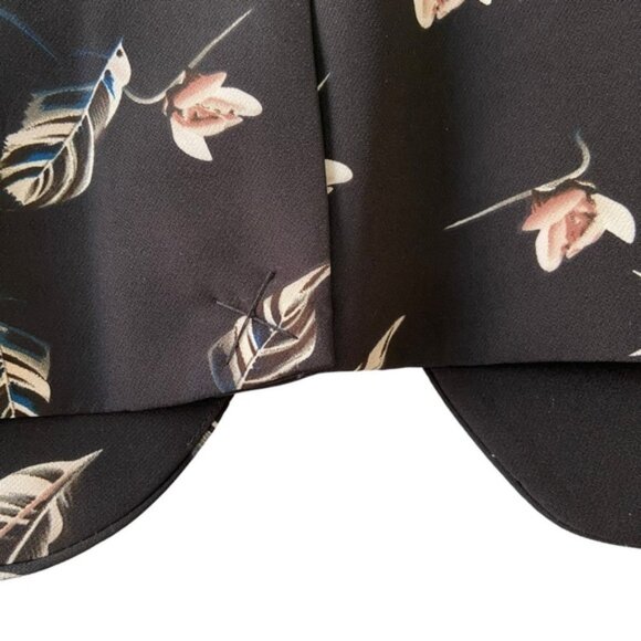 Dalia black blazer floral pink pattern pockets formal casual feminine medium - Picture 8 of 14